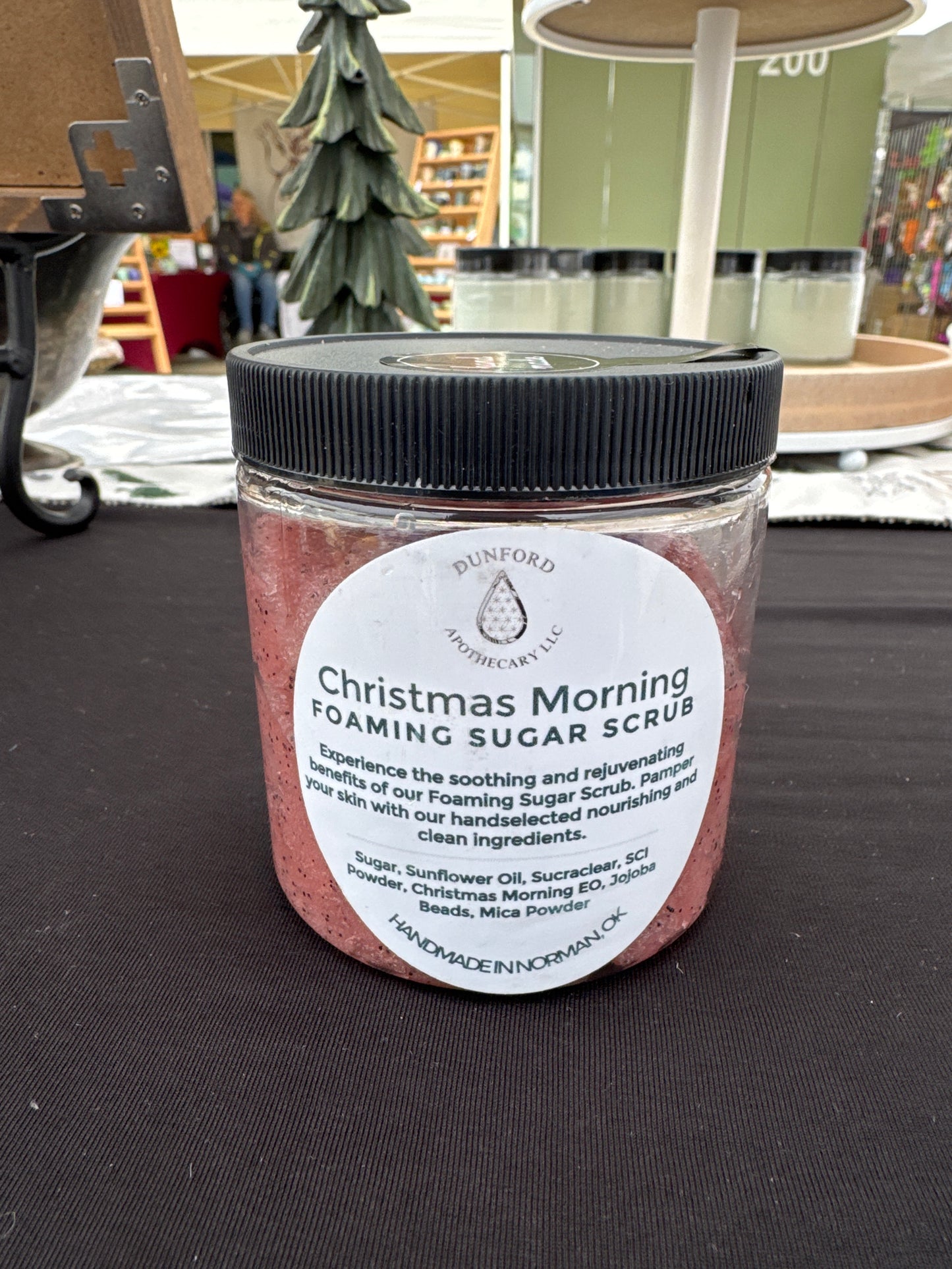 CHRISTMAS MORNING FOAMING SUGAR SCRUB 8 Oz